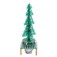 DIY Kit RGB Auto-Rotate Flash LED Circuit Music Christmas Trees LED Kit Led Module Flashing Breathing Light Soldering Training