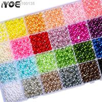 【YF】☑☢  3/4/5/6/8/10/12mm Colorful Beads Loose Spacer Needlework Jewelry Making Necklace Earring