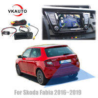 VKAUTO กล้องติดรถยนต์สำหรับ Fabia 2016 2017 2018 2019 2020กล้องสำรองที่จอดรถทำงานร่วมกับ MIB Unit