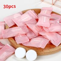30pcs Disposable Towel Compressed Portable Travel Non-woven Face Towel Water Wet Wipe Outdoor Moistened Tissues Candy Towels