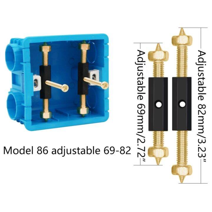 10pcs-electrical-box-repairer-junction-box-repair-struts-cassette-screws-support