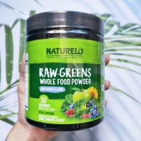 ผงผักและผลไม้ออร์แกนิก Raw Greens Whole Food Powder, Wild Berry Flavor 240 g (NATURELO®) Green Foods Powder