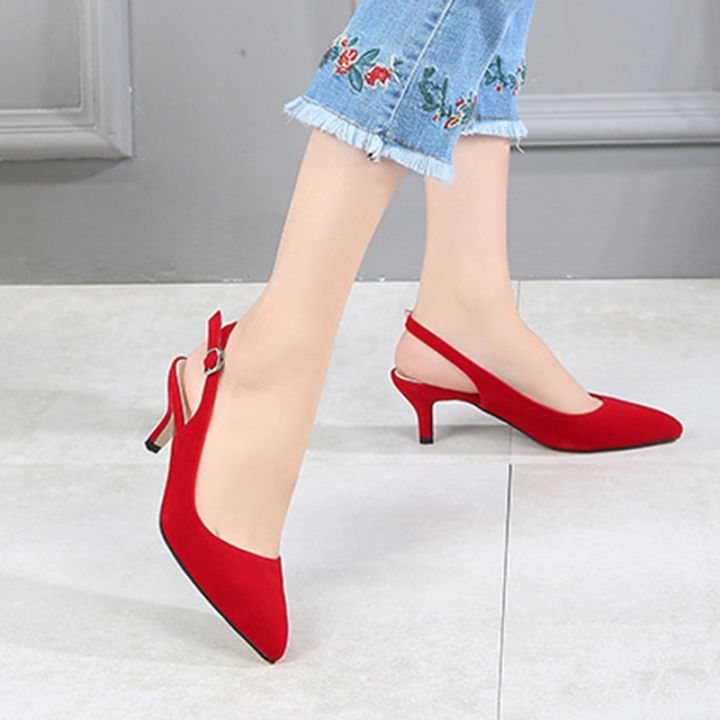 ขายดีที่สุด-ioztt2023-low-heels-large-size-new-fashion-cool-sexy-casual-women-suede-sandals-high-heel-brand-shoes-backspace-buckle-dropship