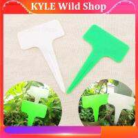 KYLE Wild Shop 50pcs T-type Plastic Nursery Garden Tag Flower Label Plant Pot Marker for Plants DIY Garden Decoration Tool Writing