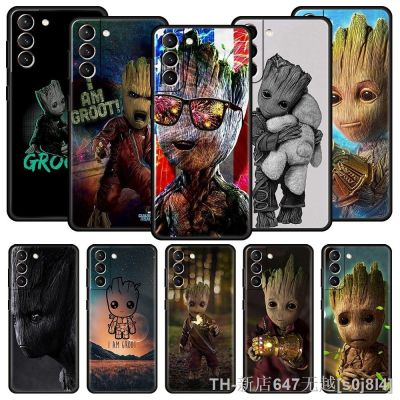 【LZ】♨●  Marvel cute groot Silicone Phone Case for Samsung Galaxy S20 FE S21 S22 S23Ultra S10 Lite S10e S9 Plus S7 Edge Coque Cover Shell