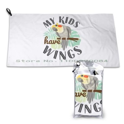 {Xiaoli clothing} My Kids Have Cockatiel Mom Dad Parent Quick Dry Towel Gym Sports Bath Portable My Kids Have Cockatiel Owner Cockatiel Lover