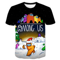 Summer New Game AmongUs- 3D Cartoon T-shirt Clothing Boy Girl Fashion Breathable Short-Sleeved Casual Printed Tshirt Size 4T-14T