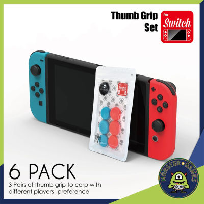 Skull &amp; Co. Thumb Grip Set สำหรับ Nintendo Switch (ที่ครอบอนาล็อก Switch)(จุกจอย switch)(ที่ครอบอนาล็อค Switch)(จุก switch)(จุกอนาล็อคสวิต)