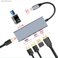 Type-C Dock ฮับ USB3.0HUB PD เครื่องอ่านการ์ดชาร์จ7-In-1 Baoyijinchukou