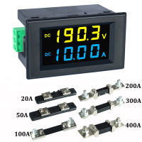 DC 0-600V Digital LCD Voltmeter Ammeter 10A 20A 100A 200A แรงดันไฟฟ้า AMPERE PANEL Meter เครื่องตรวจจับเครื่องทดสอบ Monitor-Giers