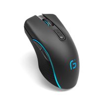 บลูทูธสองโหมด Mouse Komputer แบบชาร์จไฟได้ + เมาส์4เมาส์ไร้สายเมาส์2400เมาส์เล่นเกมเมาส์สำหรับเล่นเกมส์ DPI ออปติคอลสำหรับแล็ปท็อปพีซี