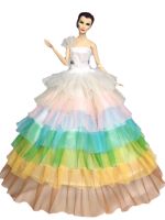 Case for clothes barbie Dolls Toy White Wedding Princess Party Elegant Dresses Outfit Clothes with Head Veil Doll Accessories