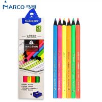 Marco 9205B triangle 6-color fluorescent color pencil sketch hand painting set