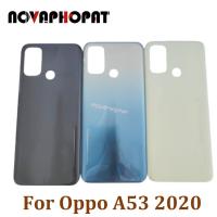 Novaphopat สำหรับ Oppo A53 2020 CPH2127 CPH2131ฝาครอบแบตเตอรี่ด้านหลังประตูที่อยู่อาศัยกรณีปกหลังกรณี