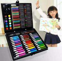 [Hagoya Stationery Stor] ชุดระบายสี168ชิ้นพู่กันสีน้ำกล่องของขวัญระบายสีโดย Kiddie Republic