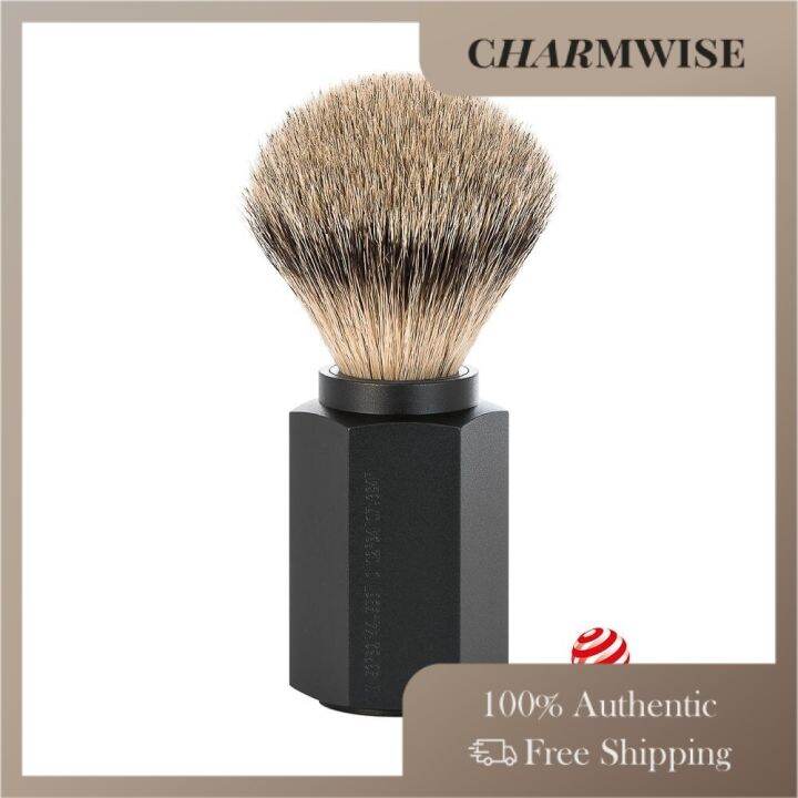 Muhle 091MHXGGRAPHITE HEXAGON GRAPHITE SILVERTIP BADGER SHAVING BRUSH Made in Germany Lazada