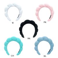 Sponge Hairband Skincare Headband For Women Non Slip Terry Towel Headband Spa Headbands Women Yoga Sweatband Headband