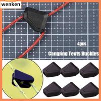 WENKEN 4pcs สีดำสีดำ หัวเข็มขัดภูเขากลางแจ้ง 2.5-3มม. พลาสติกทำจากพลาสติก เต็นท์ตั้งแคมป์ ของใหม่ อเนกประสงค์อเนกประสงค์ หัวเข็มขัดกันสาด เครื่องมือกลางแจ้งสำหรับกิจกรรมกลางแจ้ง