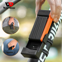 WEST BIKING ล็อคจักรยานพับได้ Security Anti-Theft Cycling Lock MTB Road Bicycle Accessories Scooter Electric Bike Chain Lock