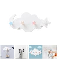 Cloud Moon Hook Wall Mounted Free Nail Hanger for Kitchen Bathroom Door JY