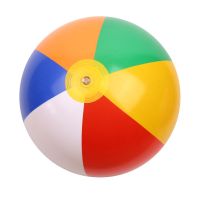 PVC Inflatable Beach Ball Multicolored Kid Bath Toy Ball Summer Shower Toys 12 Inch Outdoor Beach Swimming Toy