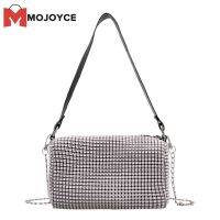 MOJOYCE Rhinestone ผู้หญิง Messenger กระเป๋า Chain Elegant Party คลัทช์ไหล่กระเป๋าถือ