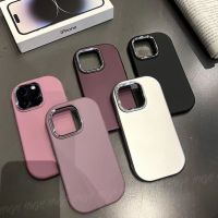 [ส่วนลดโดยตรงในการสั่งซื้อครั้งแรก] เคสโทรศัพท์มือถือ iPhone15promax สีทึบ Frosted 14/13/12/11 ป้องกันการล่มสลาย x