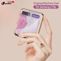 2023!NEWGKK หรูหรากระจกนิรภัย Case สำหรับ Samsung Galaxy Z พลิก3 4พับ2 3 4 Case ชุบขอบปกแข็งสำหรับ Samsung Flip3 4 Fold3 4