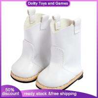 Dolity 18 "รองเท้าบูทตุ๊กตาแฟชั่นตุ๊กตาสาว Hightops สำหรับสาวคริสต์มาสขอบคุณพระเจ้า