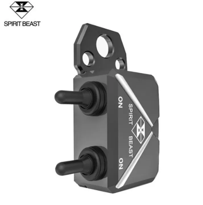 SPIRIT BEAST CNC Motorcycle Switch Control Box Handlebar Headlight Aluminium Alloy Hazard Light Waterproof Switch Box (BLACK）