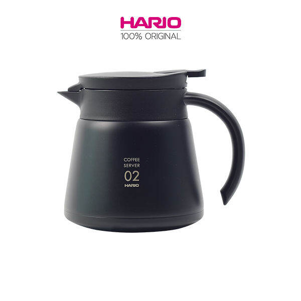 HARIO V60 Stainless Steel Insulated Coffee Server, 550 ML, Black Lazada