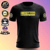 New FashionYamaha Factory Racing T Shirt 100% Cotton Round Neck Unisex New for Y15 Y15ZR NVX Y16 Y16ZR LC135 TRACER R1 R6 125Z RXZ 2023