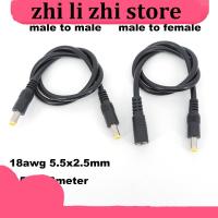 zhilizhi Store 0.5/3/1.5m DC male to male female power supply connector Extension Cable 18awg wire Adapter 19v 24v for strip camera 5.5X2.5mm