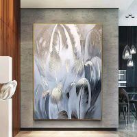 Feather Light Luxury ตกแต่งภาพวาด-ภาพวาดสมัยใหม่ Art ผ้าใบพิมพ์โปสเตอร์พิมพ์ผ้าใบ Wall Art รูปภาพสำหรับตกแต่งบ้าน