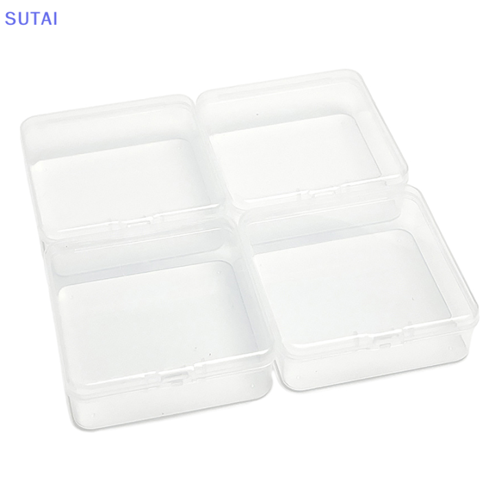 lowest-price-sutai-กล่องเก็บของใสแบบเรียบง่ายกล่องเก็บของสี่เหลี่ยมขนาดเล็กกล่องใส่เครื่องประดับกล่องใส่เครื่องมือตกปลากล่องเก็บของจิปาถะ