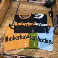 2023 New Fashion version Timberland American mens organic cotton letter contrast color round neck short-sleeved T-shirt A2BRE