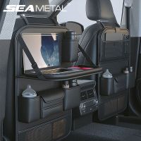 hotx 【cw】 Car Back Organizer Storage with Table Tray Tablet Holder Tissue Accessories