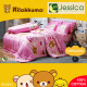 JESSICA ชุดผ้าปูที่นอน Cotton 100% ริลัคคุมะ Rilakkuma RKC003 สีชมพู #เจสสิกา ชุดเครื่องนอน 6ฟุต ผ้าปู ผ้าปูที่นอน ผ้าปูเตียง ผ้านวม หมีคุมะ Kuma