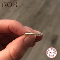 【✆New✆】 suncila Roxi Dainty Sun Signet แหวน925เงินสเตอร์ลิงสำหรับผู้หญิงแหวนซ้อนกันได้ตลอดไปแหวนเงิน925เครื่องประดับงานแต่งงาน