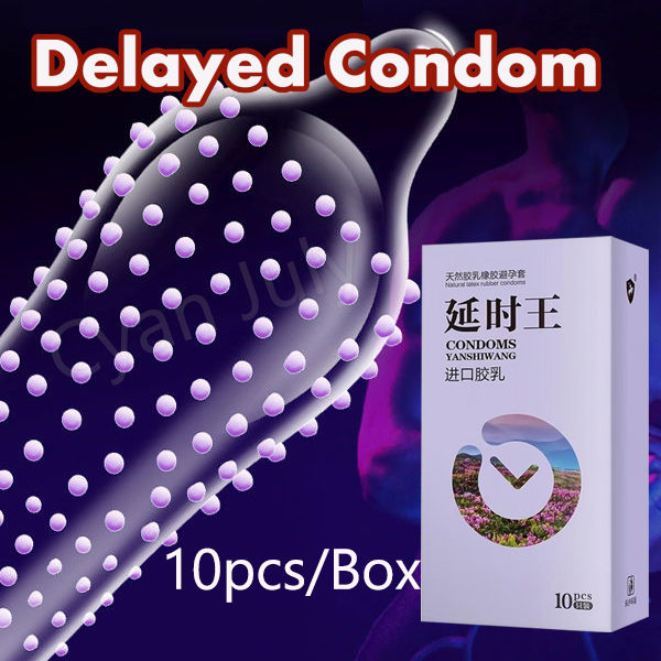 10 Pcs Delayed Condom Ultra Thin Bulky Grain Condom With Bolitas Dotted