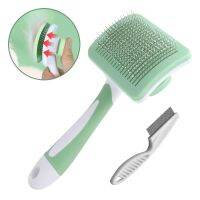 Pet Hair Shedding Comb Indoor Cats Brush Hair Remover Cleaning Beauty Slicker Pet Supplies  Non-slip Comfort Grip Hygienic Brushes  Combs