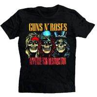 Hot sale N Roses band graphic Mens 100% Cotton Round Neck Short Sleeve T-Shirt  Adult clothes