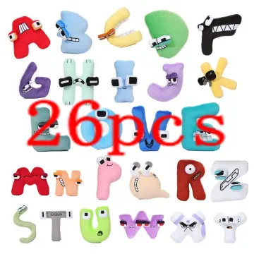 A set 26PCS Alphabet Lore But are Plush Toy Stuffed Animal Plushie Doll  Toys Gift for Kids Children Christmas Gift Toy 26 Letter