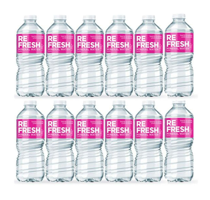 12 Bottles Refresh Mineral Water 350ml Lazada Ph