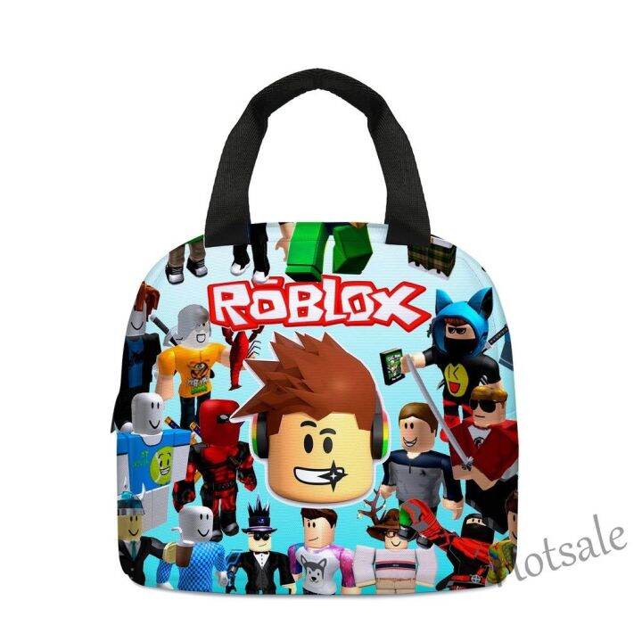 hot-sale-c16-roblox-surrounding-hand-lunch-lunch-bento-bag-thickened-aluminum-foil-warming-picnic-bag-cartoon-handbag-ice-bag-childrens-lunch-bag