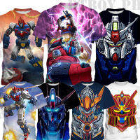 เสื้อยืดสำหรับเด็ก3-13ปี Voltes V Legacy เสื้อยืดการ์ตูนแขนสั้นคอสเพลย์เสื้อยืดสวมสบายชุดเดรสคอกลมสำหรับหน้าร้อนปาร์ตี้