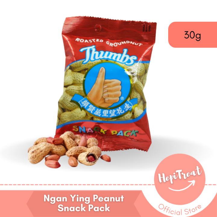 Ngan Ying Thumbs Roasted Peanut Snack Pack / Cap Tangan Kacang Tanah ...