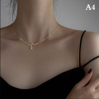 [Leomcio] Inlaid Zircon Big Dipper Choker Tassel Necklace Female Sexy Clavicle Chain Summer Fashion Jewelry