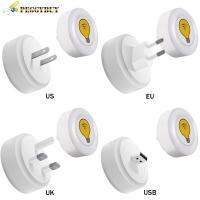 ไฟกลางคืนในห้องนอนอัจฉริยะสามระดับความสว่างปรับได้ควบคุมด้วยเสียงไฟหรี่90V-250V สหรัฐ/อียู/อังกฤษ/USB ไฟกลางคืนในร่ม