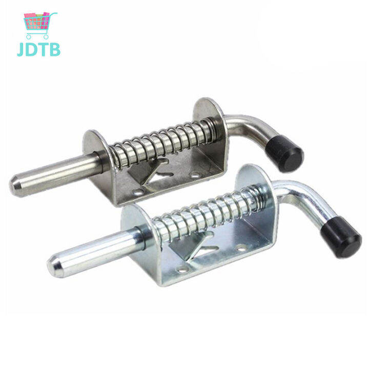 Heavy Duty Spring Latch Metal Lock Barrel Bolt Door Spring Lock For